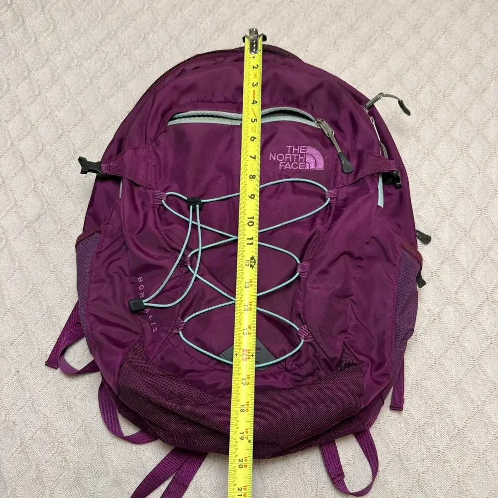 The North Face Borealis Backpack Purple Orange FlexVent Laptop Hiking Pack